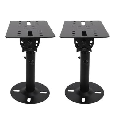 Imagem de Alomejor Suporte de Alto-falante, Construção de Ferro Resistente, para Estúdio de Home Theater, Suporte de Alto-falante de Montagem No Teto Com Haste Telescópica