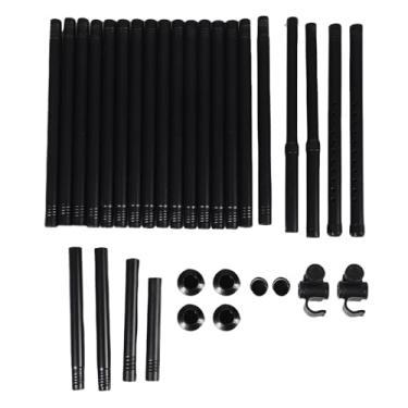 Imagem de AUNMAS Haste de Cortina Divisora ​​de Sala, Sem Perfuração, Separador de Espaço de Partição Ajustável Com Aço Carbono para Sala de Estar, Dormitório, Escritório (Preto fosco)