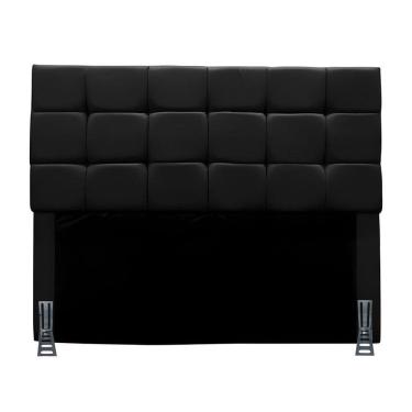 Imagem de Cabeceira Queen 160 Cm Estofada Talita Em Suede Com Frame Preto