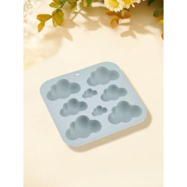 Imagem de 1 molde de silicone azul claro, moldes de fundição de resina, suprimentos artesanais para sabonetes de resina, projetos de artesanato, decoração de exibição de escritório em casa, 162 x 154 x 31 mm