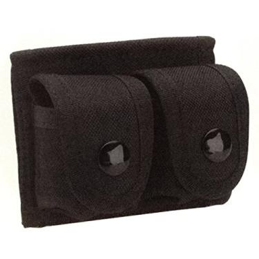 Imagem de HWC Police Sheriff Security Guard Officer Preto Tático Nylon Duplo Velocidade Rápida Estojo de Carga Bolsa de Serviço Coldre com Alça de Cinto Cabe na Maioria