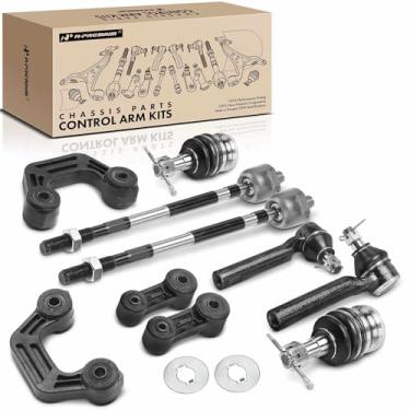 Imagem de A-Premium Conjunto Premium Com 10 Barras Estabilizadoras Dianteiras E Traseiras, Junta Esférica Inferior, Extremidade Interna Externa Da Barra De Direção, Compatível Subaru Forester 1998, 1999, 2000