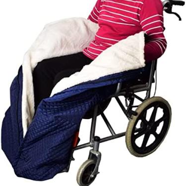 Imagem de YYBOES Cobertor aquecedor de cadeira de rodas, forro de lã de pelúcia masculino e feminino, capa quente aconchegante para perna e parte inferior do corpo, para deficientes ou pessoas no escritório