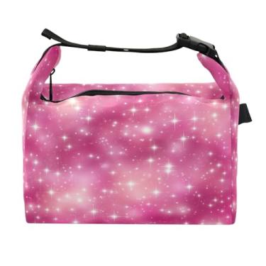 Imagem de STAYTOP Lancheira Sparkling Stars com fivela de alça, lancheira isolada para meninos e meninas, lancheira térmica para trabalho escolar