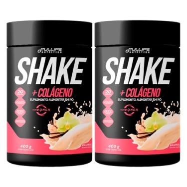 Imagem de Kit 2x Shake Zero Açucar Substituto de Refeição + Colágeno 400g (Baunilha)