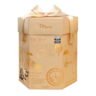 Imagem de Panetone Dreams Mil-Folhas Cacau Show Recheio de Trufa Branca com Chocolate ao Leite e Branco com fondue 900g