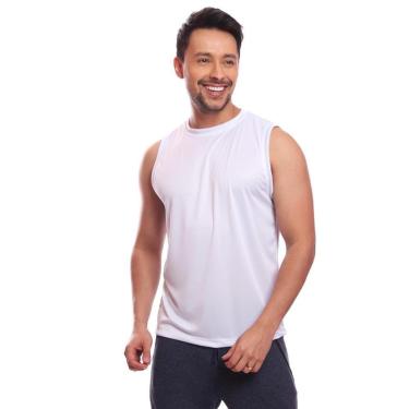 Imagem de Regata Masculina Lisa Básica Dry Academia Treino Camisa Camiseta Blusa Esportiva-Masculino