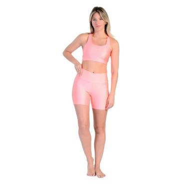 Imagem de Shorts Básico Fitness em Tecido Rib Shine Wunder-Feminino