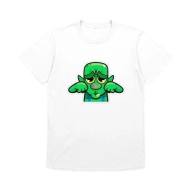 Imagem de Camiseta Masculina Clash Royale Goblin Cry De Alta Qualidade Em Algodã