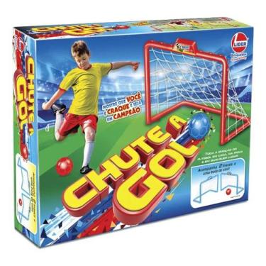 Imagem de Chute a Gol KIT CLUBE DE FUTEBOL INFANTIL Preto Mini Traves Desmontáve