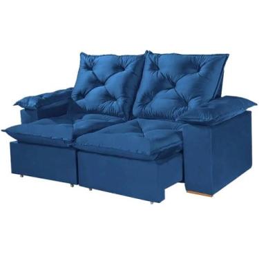 Imagem de Sofá Porto Madero 3 Lugares Retrátil e Reclinável 200cm Tecido Veludo 