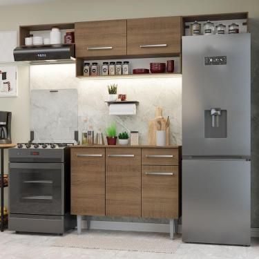 Imagem de Armário de Cozinha Completa 225cm Rustic Emilly Madesa 01XA