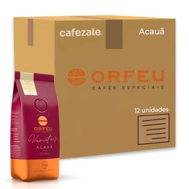 Imagem de Café em Grãos Premium Orfeu Acauã Kit 12 Pacotes de 250g