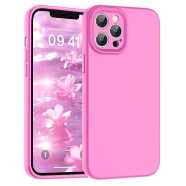 Imagem de SUPFINE Capa para iPhone 12 Pro Max, silicone líquido premium com forro de microfibra macio antiarranhões [proteção de câmera atualizada] Capa protetora fina à prova de choque para homens, mulheres e