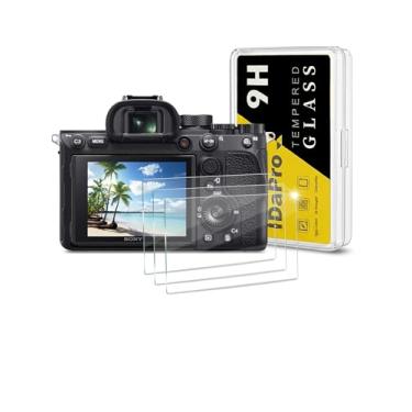 Imagem de Protetor de tela para Sony Alpha A7R IV / A7R III / A7R II / A7 III / A7 II / A7S III / A7S II [3 + 1 unidade], vidro temperado iDaPro