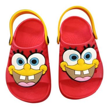 Imagem de Sandália Papete Infantil Bob Esponja Desenho Unissex E.v.a - Marinella