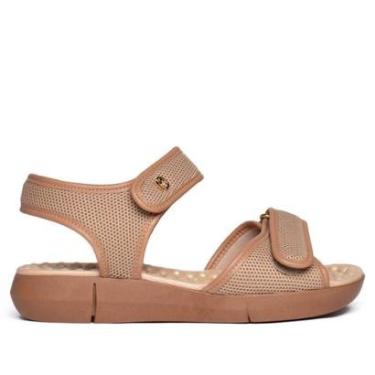 Imagem de Sandália Feminina Modare Flatform Tiras Largas Bege/Nude-Feminino