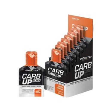 Imagem de Carboidrato Probiótica Carb Up Gel Black - 10 Sachês 30g Laranja