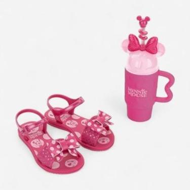Imagem de Rasteira Infantil Rosa Minnie Disney Fun Cup Grendene Kids-Feminino