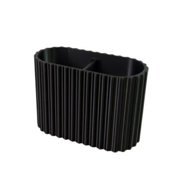 Imagem de Porta Escovas de Dente 3D Moderno – Organizador de Banheiro Minimalista Premium para até 4 Escovas, Suporte Multiuso Resistente e Elegante (Preto)