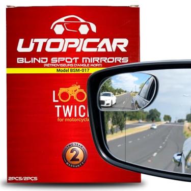 Imagem de Espelho de carro convexo para ponto cego: visão traseira | Acessórios para espelho retrovisor para interior de carro - Mulheres e homens usam nossos espelhos de ponto cego automotivos para maior imagem e maior segurança no trânsito (pacote com 2)