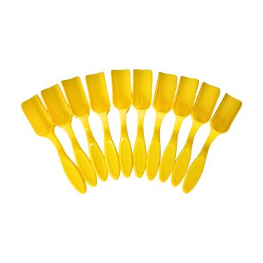 Imagem de Mini pá NINGDAN de 10 peças, mini pá de jardinagem de plástico, colheres de solo, ferramentas de transplante de escavação de cultivo para suculentas em vasos de flores, colheres de leite em pó/grãos