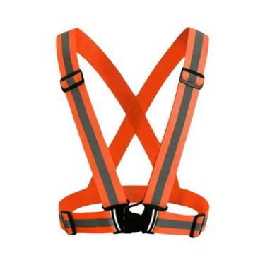 Imagem de Suspensórios Ajustáveis Unissex Refletivos Para Corrida Noturna Cinto 