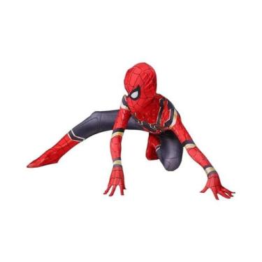 Imagem de Fantasia De Halloween Para Meninos Máscara 3D Do Homem-Aranha Em Spand