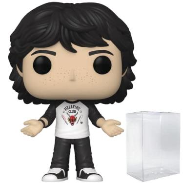 Imagem de POP [Stranger Things – Mike Wheeler [Temporada 4] Funko Boneco de vinil (pacote com capa protetora de caixa compatível), multicolorido, 9,5 cm