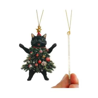 Imagem de Decoração De Natal De Gato Colorido E Fofo, Realista E Vibrante, Supri
