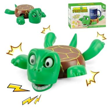 Imagem de EASYLEE Porta-copos de tartaruga gritando pop-up, expressão engraçada e membros levantáveis, porta-copos de bebida, brinquedo de alívio de estresse de mesa faça você mesmo, decoração de casa, presente