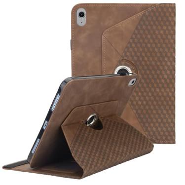 Imagem de Capa para iPad (A16) 11 polegadas 2025/iPad 10ª geração 10,9 polegadas 2022 com suporte para lápis, rotação de 360 graus, capa protetora fólio de couro PU, suporta hibernar/despertar automático