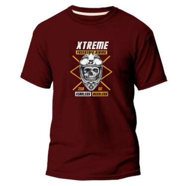 Imagem de Camiseta Algodão Premium Estampa Digital Xtreme Racing - Pavesi, Bordô