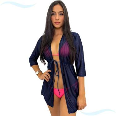 Imagem de Saida De Praia Camisete Ajustável C/Transparência Moda 2024 - Hype Mod