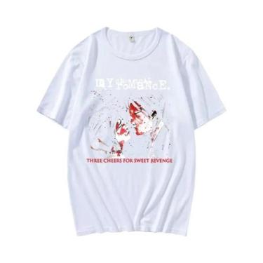 Imagem de Camisetas De Casal Emo 100% Algodão My Chemical Romance Mcr Estilo Dea
