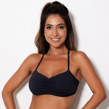 Imagem de Top Fitness Poliamida Cross-Back - Sustentação e Estilo para Treino Co