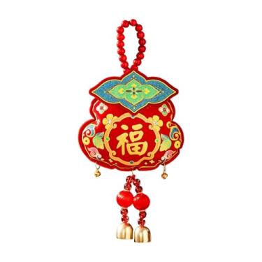 Imagem de Vaveren Enfeite de Ano Chinês 2026, Pingente da Sorte para Porta, Enfeite para Pendurar, Ideal para o Festival da Primavera, para Sala de Estar, Loja de, Caqui