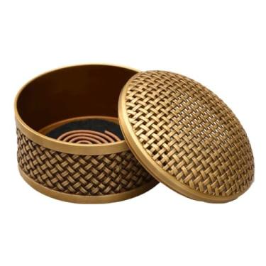 Imagem de Gaiola para queimador de incenso criativo queimador de incenso de cobre puro para casa, placa grande, coleção de forno de aromaterapia, ornamentos de forno de aromaterapia, suporte de queimador de