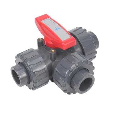 Imagem de 1 peça I.D20 ~ 50 mm PVC T/L Tipo 3 Válvulas de Controle Múltiplos Acessórios para Tubos de Água de Irrigação Jardim Conectores de Tubo de Água Estilo T (Dn20 (25 mm), Estilo T)