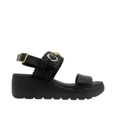 Imagem de Sandália Anabela Moleca 5536,110 Preto-Feminino