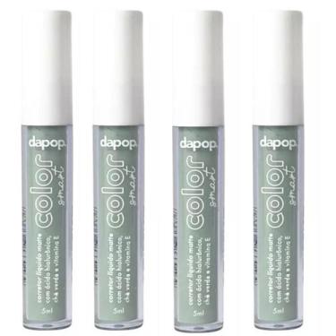 Imagem de Kit 4 Corretivo Líquido Matte Na Cor Verde - Dapop