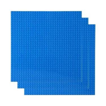 Imagem de Placa Base Clássica De Blocos De Montar 32x32 32x16 Pontos, 3 Peças Ta