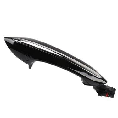 Imagem de Maçaneta de suporte para porta de carro adequada para BMW F02 F10 F06 F07 Carro Exterior Conforto Acesso Maçaneta de porta de substituição sem chave (cinza escuro)