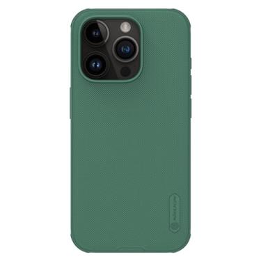 Imagem de Capa Anti Impacto Nillkin Super Frosted Shield Pro Magnetic Case para IPhone 15 Pro (Verde)