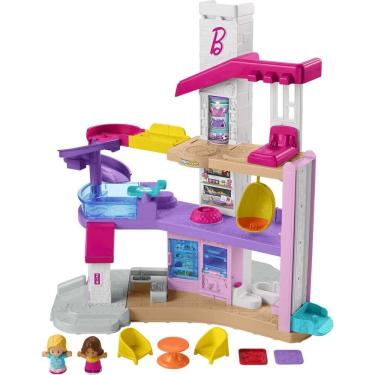 Imagem de Conjunto de brinquedos Fisher-Price Little People Barbie Dreamhouse com mais de 18 meses