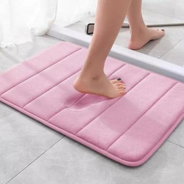 Imagem de 02 unidades Tapetes De Banheiro Soft Macio Secagem Rápida 60x40cm Vari