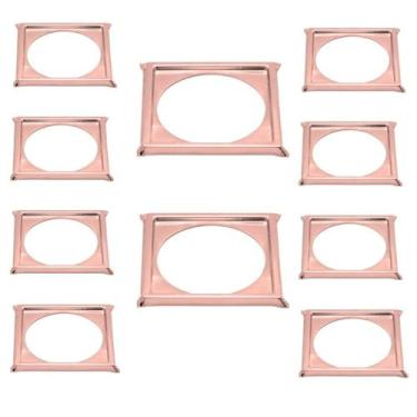 Imagem de Kit C/ 10 Porta Grelha Caixilho Ralo Click 10x10 Inox Rose - Montelar 