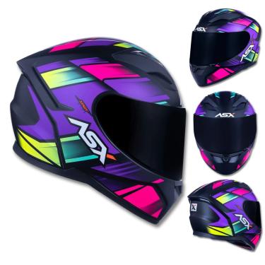 Imagem de Capacete ASX City Start  Rosa e Lilas Fosco