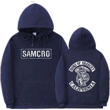 Imagem de Moletom Com Capuz Unissex Sons of Anarchy SAMCRO Com Estampa Dupla Fac