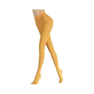 Imagem de Meia-calça Feminina Verde Oliva 80D De Veludo De Alta Elasticidade Tam